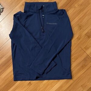 Vineyard Vines Deep Blue Quarter-Zip Top